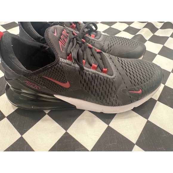 Nike Air Max 270 Mens Running Shoes Sneakers Black anthrosite Athletic Size 12 - Picture 2 of 7